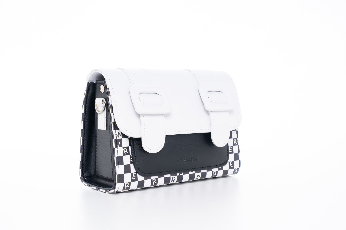 Merimies Monochrome Checkered Belt Bag